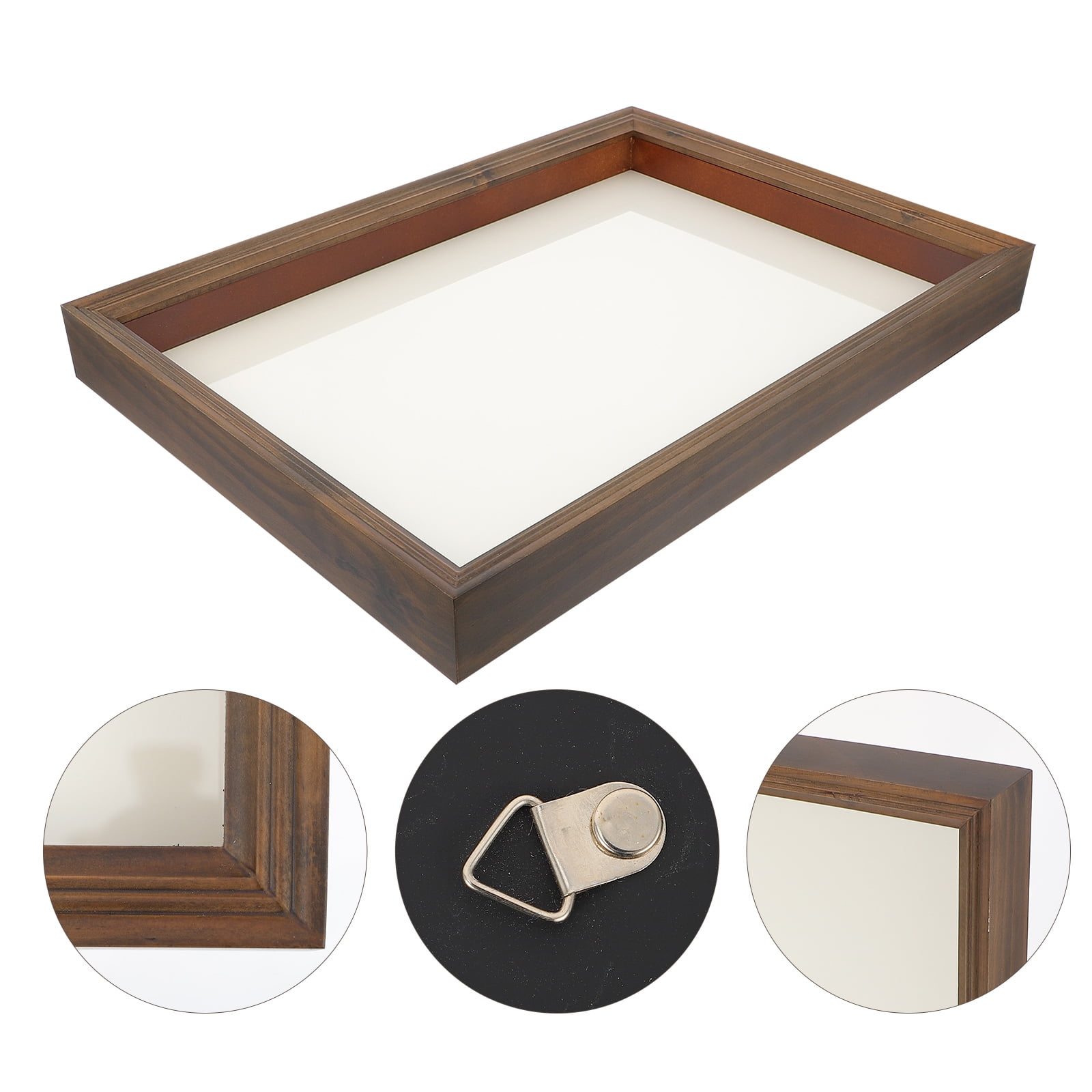 FUEENIRVA Display Box Dried Flower Display Case Wood 1Pcs