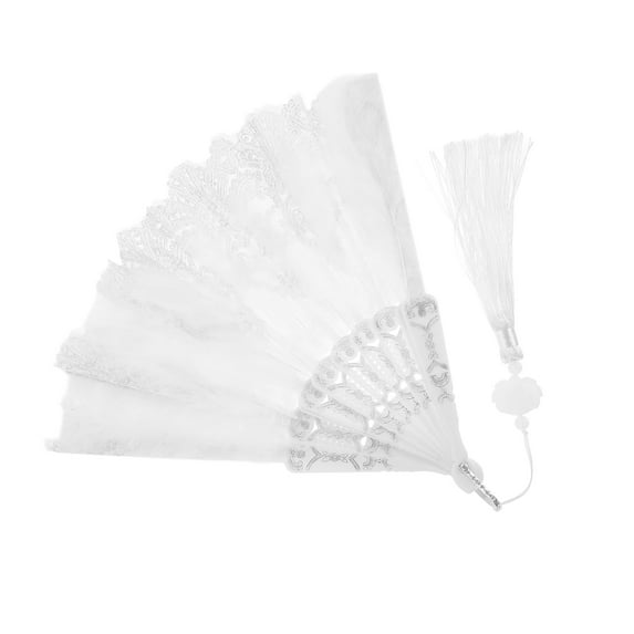 GETAJGHSD Vintage Lace Hand Held Fans For Wedding Elegant Decorative 1Set