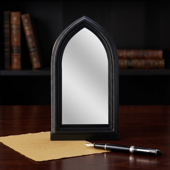 GOOHOCHY Vintage Window Pane Mirror in Black for Decorative Wall Hanging and Entryway