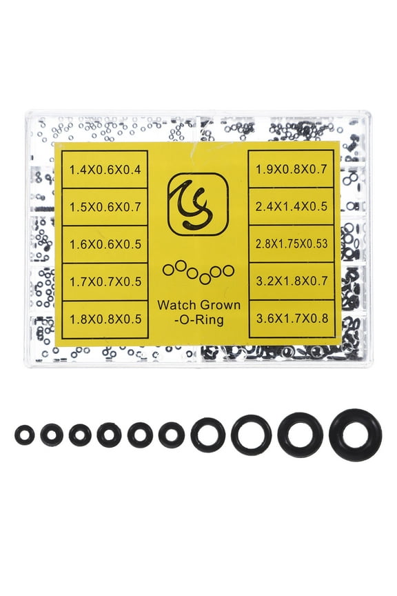 Watch Back Seal Washers Rubber Ring for Watchmaker Replacement Small Rings Man Black