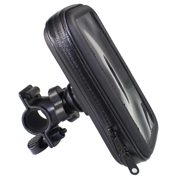 GOOHOCHY Waterproof Bike Phone Mount Holder Pouch 360 Degrees Rotation Phone Stand Case - Size (Black)