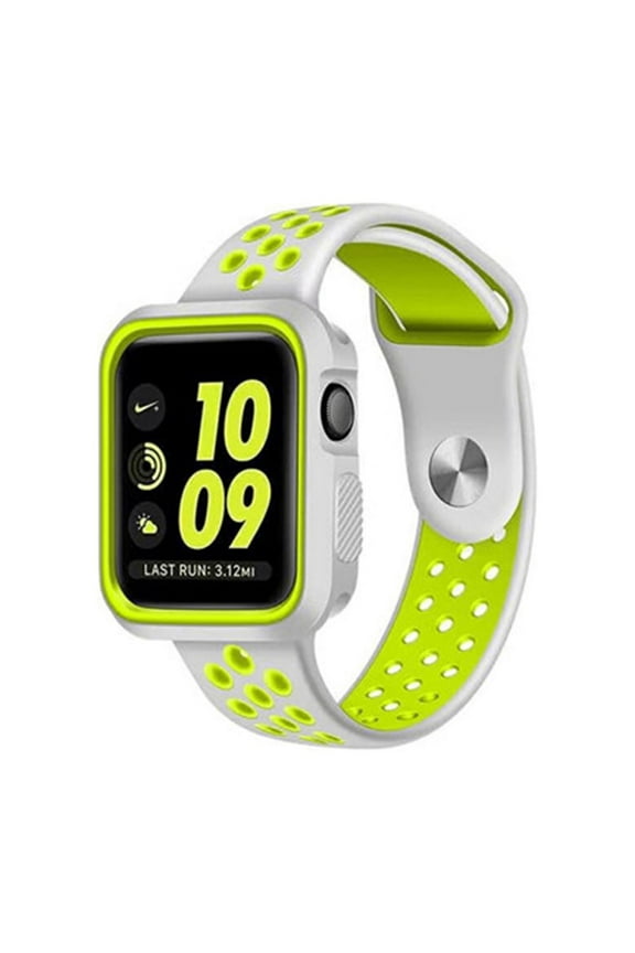 Waterproof Case for Watch Case Silicone Fluorescent Yellow Shockproof and Dustproof 4.50X4.20X1.20CM 1Pcs