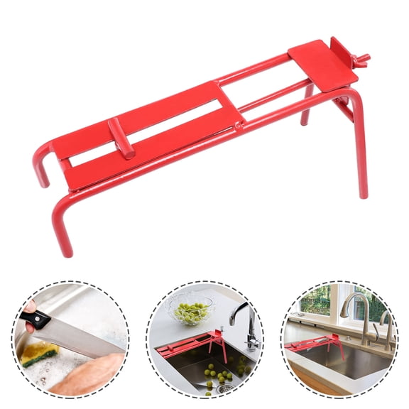 GOOHOCHY Whetstone Holder Practical Stand Knife Sharpener Sharpening Red