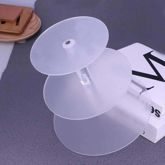 GOOHOCHY Cupcake Round Stand Cake Stand Acrylic Detachable 1Pack