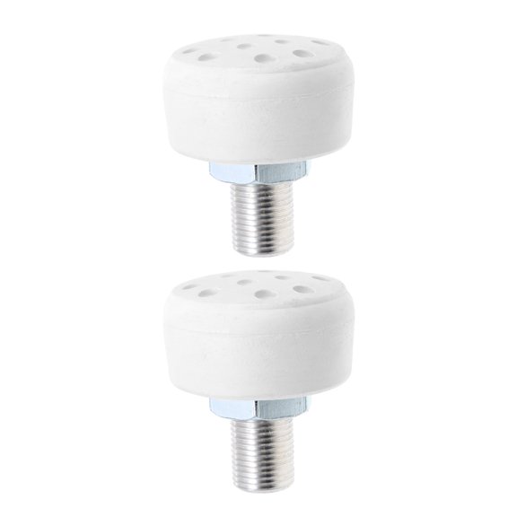 GOOHOCHY Adjustable Rubber Roller Skate Toe Stoppers for Women White High Elastic Durable Design 2pcs