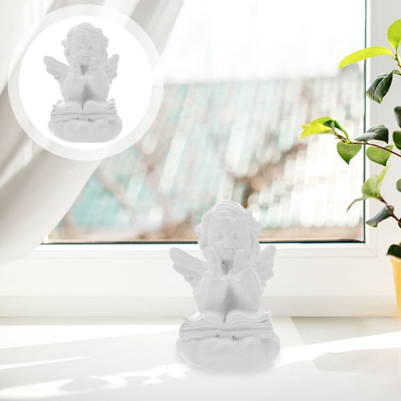 BRIGHTFUFU Vintage Style Hugging Angels Figure for Holiday present 1Set 2.8x2x2in