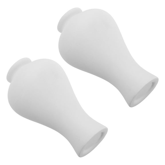 GOOHOCHY White Ceramic Bud Vase for Home 2Pcs Small Flower Vases for Diy Wedding Decor