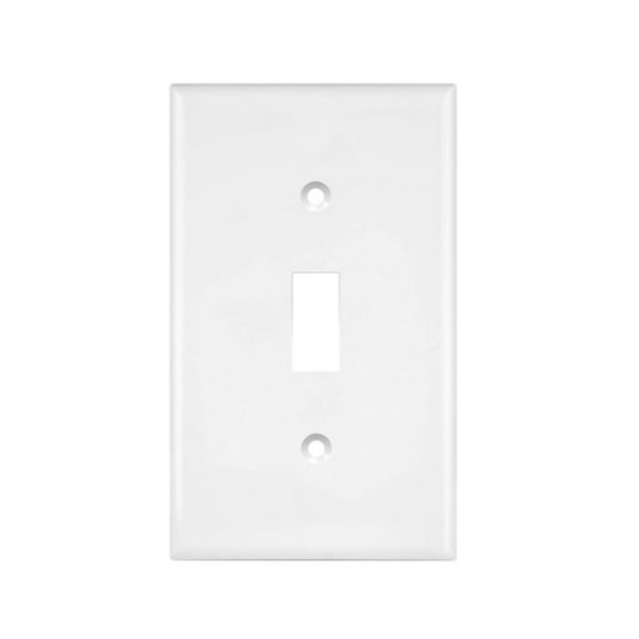 GOOHOCHY White LED Toggle Light Switch for Home , Lightweight PC Material, Easy Installation, 4PCS