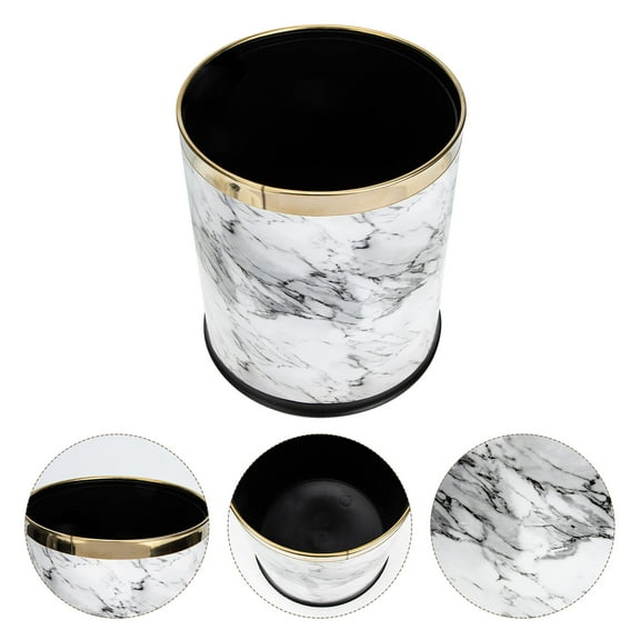 FUTUREORYY Waste Paper Basket White 1Pack For Hotel Room Household