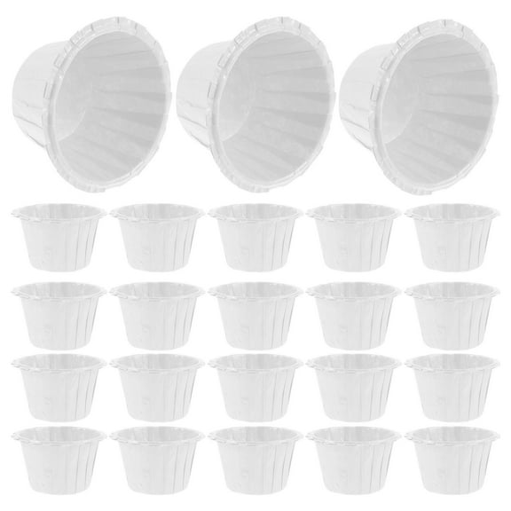 GOOHOCHY White Paper Baking Cups for Cake Baking Use Safe and Secure Food Grade Material 100pcs