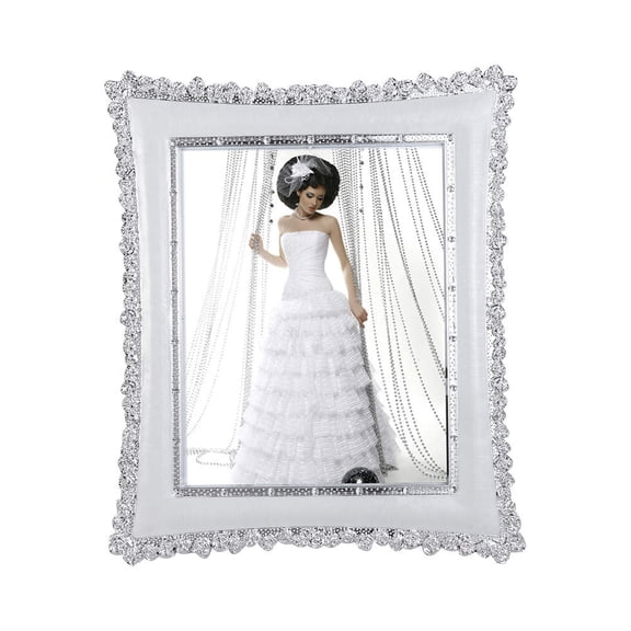 GOOHOCHY White Resin Photo Frame for Bedroom Living Room Displaying Photos with Delicate Design and Quality 8 Inch