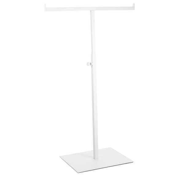 GOOHOCHY White Stainless Steel Handbag Display Stand for Home Adjustable and Multi Functional