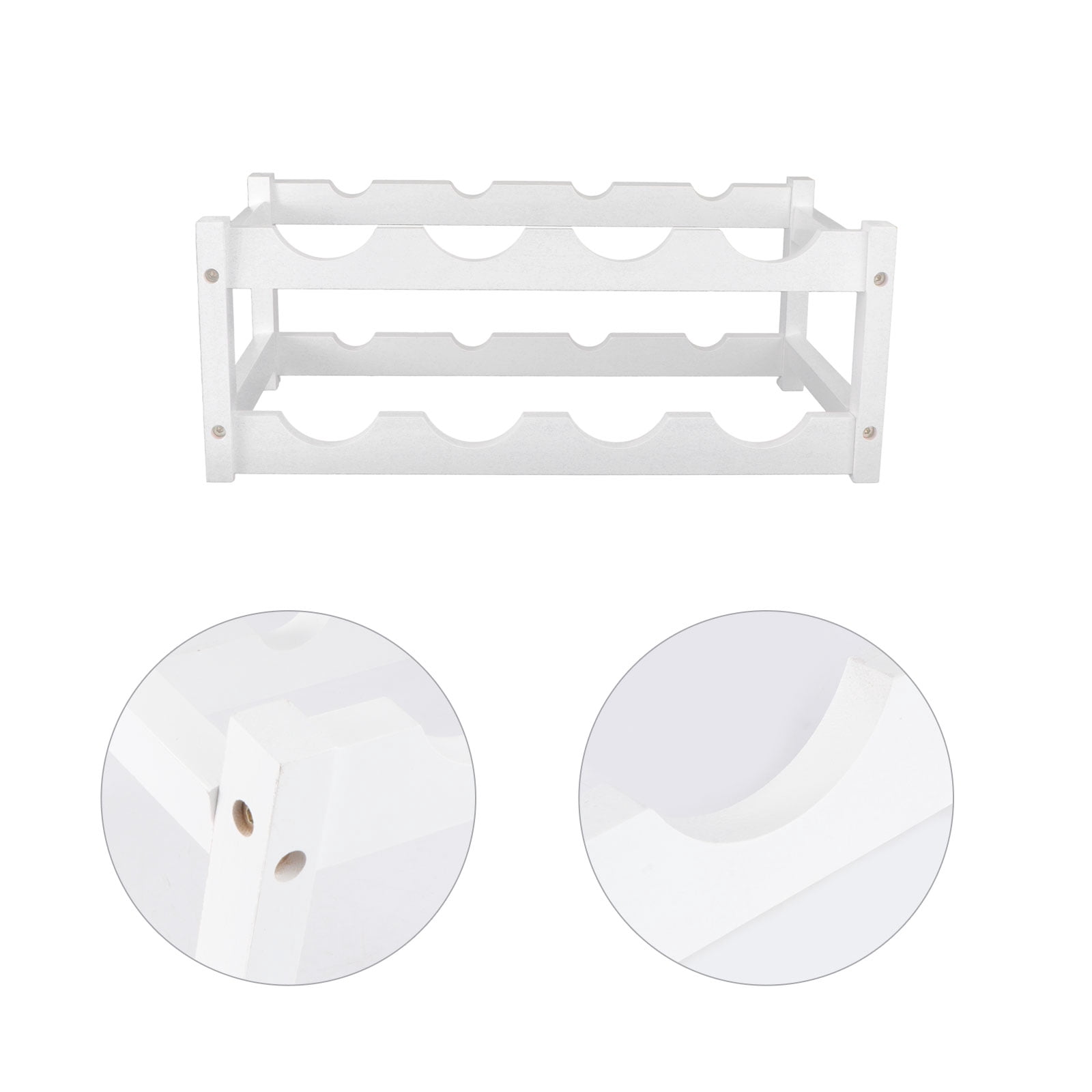 GOOHOCHY White Synthetic Red Wine Rack for Home Office Bar Party ...