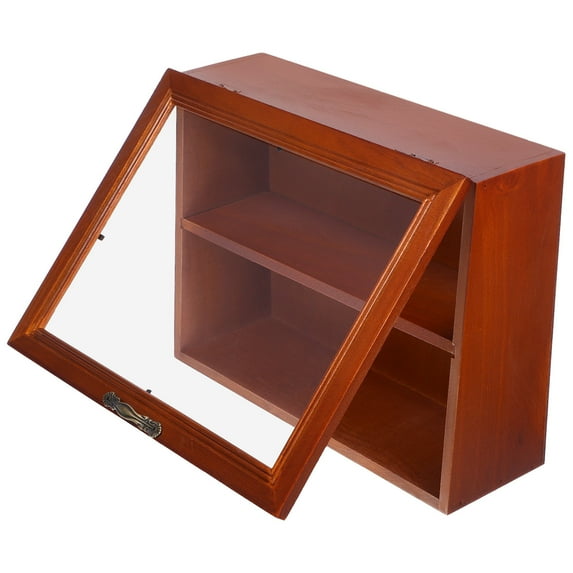 GOOHOCHY Wood Display Rack Desktop Shelf for Collectibles Cabinet Office