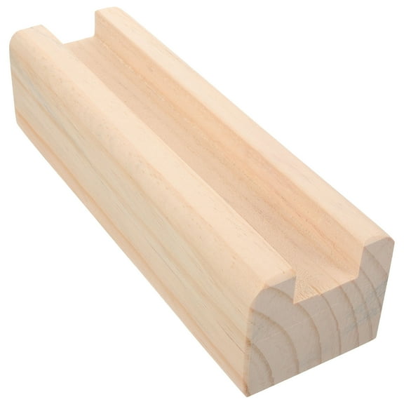 GOOHOCHY Wood Full Length Mirror Stand for Holding Artwork with Stable Support Light Yellow 25cm