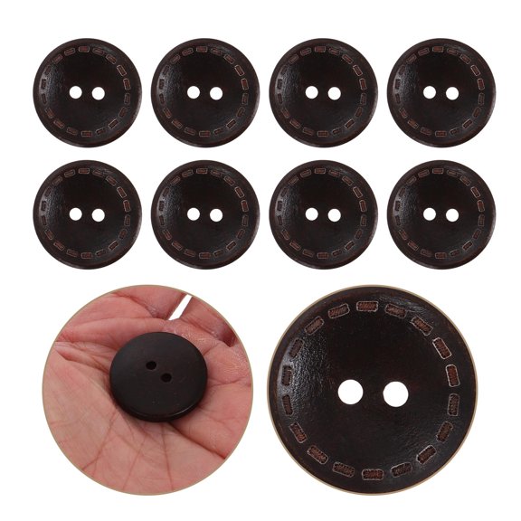 GETAJGHSD Buttons for Sewing Wood Coffee 50Pcs Simple Design for Craft Projects