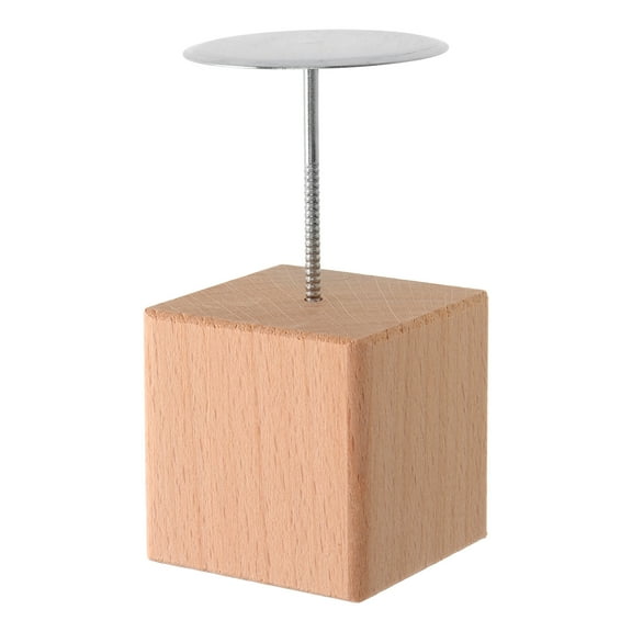 GOOHOCHY Wooden Flower Nail Holder Baking Tool for Home Use Wood and Stainless Steel Multi Color 1 Set