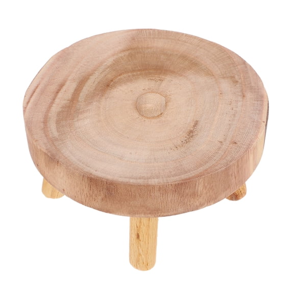 FUTUREORYY 1Pcs Retro Art Flowerpot Display Base Flower Pot Holder Stand 6.5x6.5x3.5in