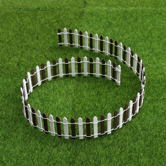 FUTUREORYY Miniature Fence for Crafts Wood for Garden Fence Decor 1Set 35.4x2in