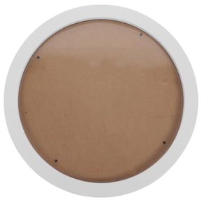 GOOHOCHY White Wooden Circular Photo Frame, Round Picture Frame for Home Decor and Wall Display