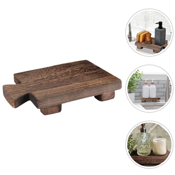 GOOHOCHY Wooden Soap Display Rack Soap Holder Soap Storage Rack Versatile Wooden Plate
