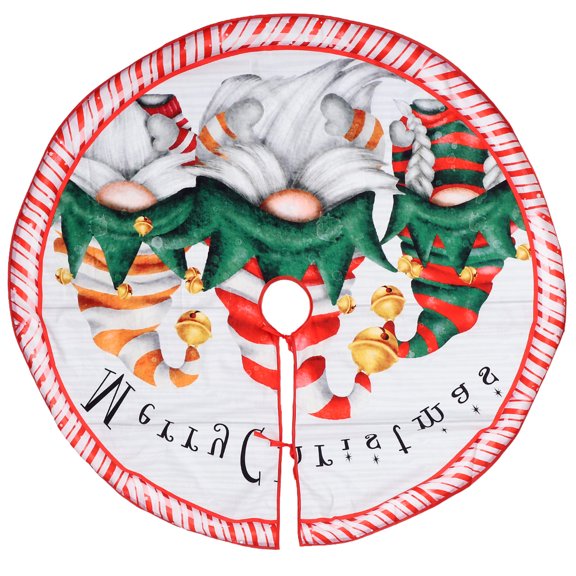 GOOHOCHY Xmas Tree Skirt Decorative Christmas Tree Mat Xmas Tree Skirt Party Ornament for Indoor