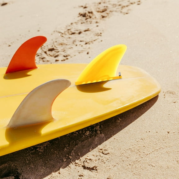 GETAJGHSD Speed Increase Surfboard Fin Yellow TPU 1Pcs