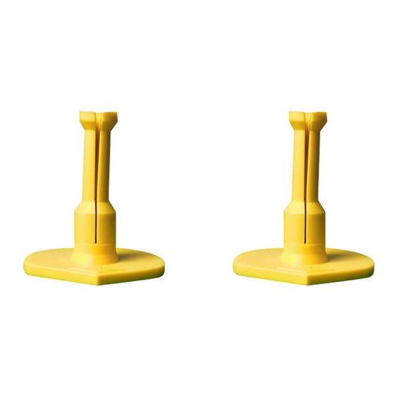 Mobutofu 2Pcs Durable Yellow Ball Nail Rubber Tee Professional Practice Holder