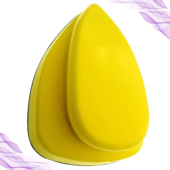 GOOHOCHY Yellow Polishing Disk with PU Material for Grinding featuring Back Hook Loop and Comfortable Handle 3.5 Inch