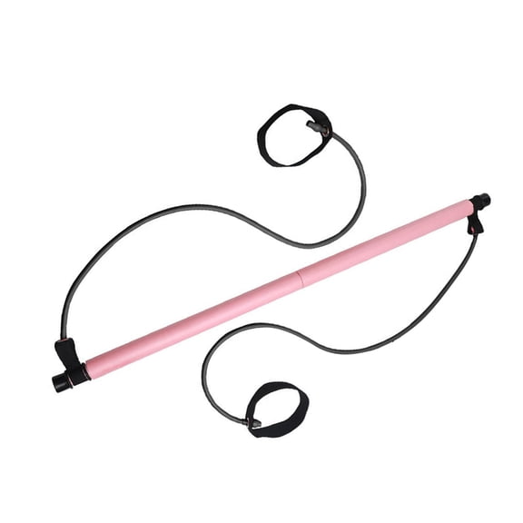 GOOHOCHY Fitness Rod Yoga Resistance Bar Pink 1PC Latex