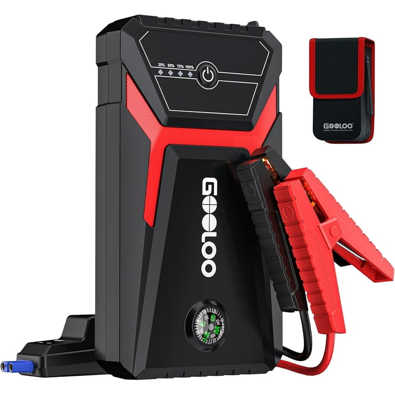 GOOLOO Car Jump Starter 1500A Peak 12V Battery Jump Box with Quick Charge Out Up to 6.0L Gas and 4.0L Diesel Engines GE1500 Portable Battery Booster