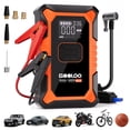 thumbnail image 1 of GOOLOO A3X 3000A Supersafe Jump Starter with Air Compressor, Portable Car Battery Booster (9.0 Gas/6.5L Diesel) with 150PSI Auto-Shutoff Tire Inflator, 1 of 8