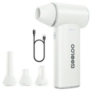 GOOLOO F3 Cordless Electric Air Duster, 150,000 RPM Brushless Motor Compressed Air Blower, 3-Speed Portable Rechargeable Dust Cleaner for PC, Car, Home & Outdoor