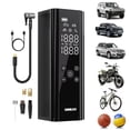 thumbnail image 1 of GOOLOO GT150 Cordless Tire Inflator, 7500mAh 150 PSI Air Compressor, Digital Pressure Gauge, Auto Shut-Off, Emergency LED Light, Compact Air Pump for Car & Bike, 1 of 9