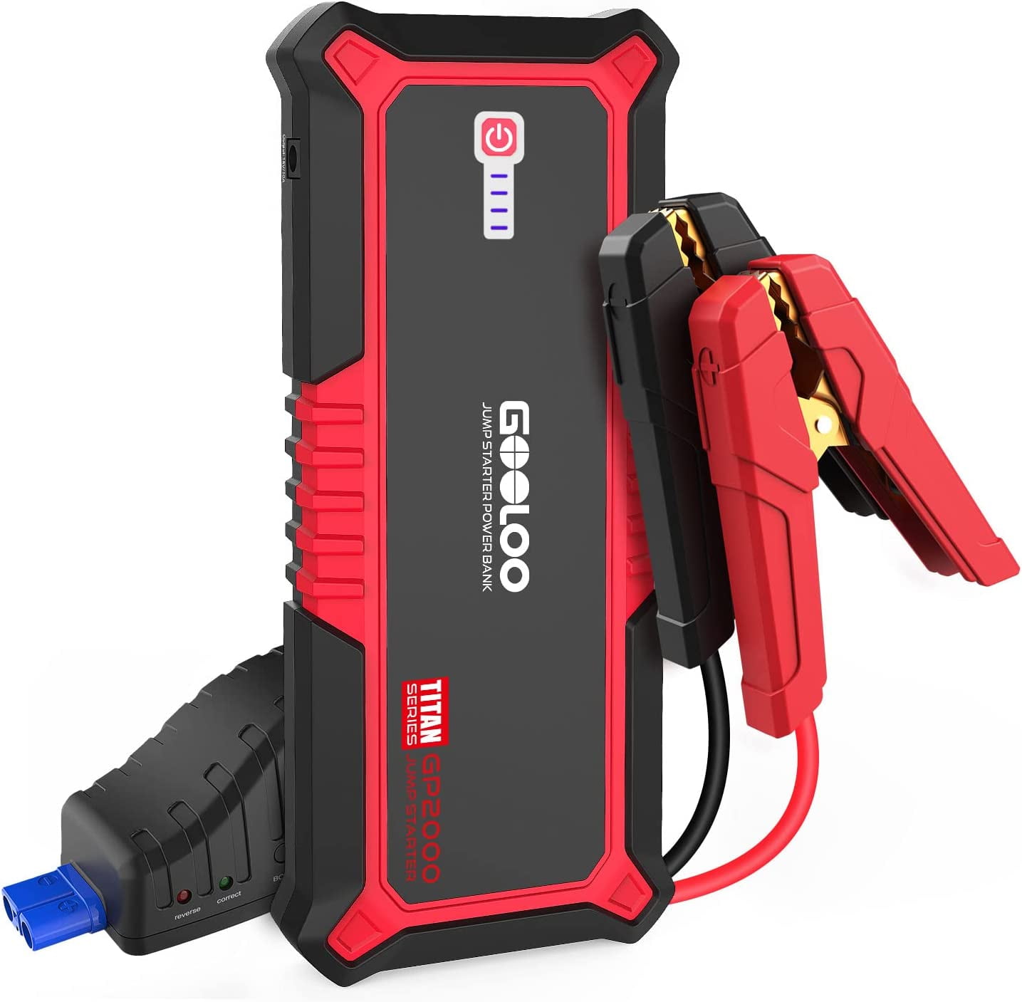GOOLOO Jump Starter,2000A Peak 12V 19800mAh Portable Car Jump Box(Up to