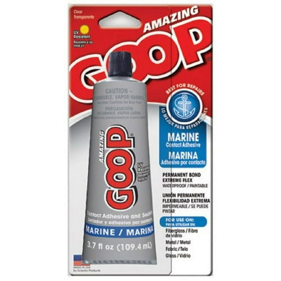 GOOP 170011 3.7 oz Clear Marine Adhesive & Sealant - Quantity of 10