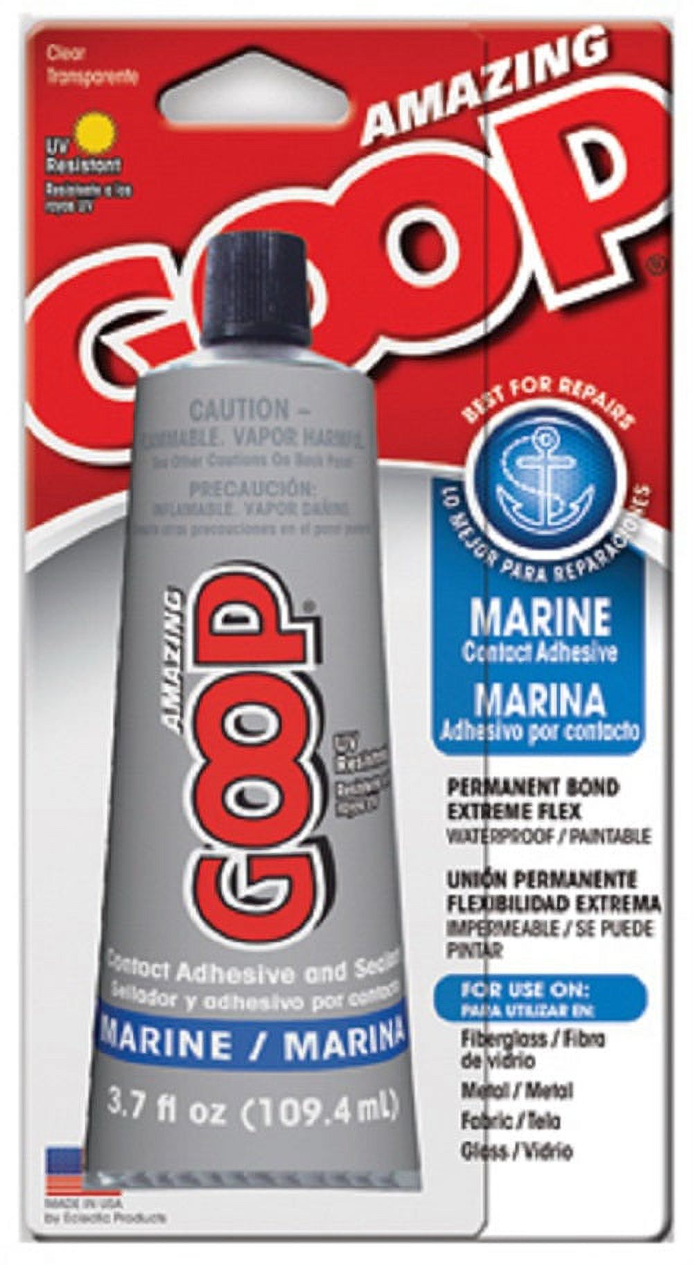 GOOP 170011 3.7 oz Clear Marine Adhesive & Sealant Quantity of 5