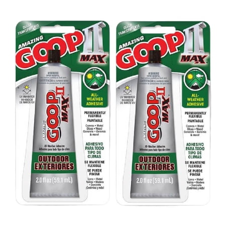 GOOP MAX Flexible Adhesive Glue, Clear, 2.0 fl oz