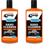 GOOP Orange Liquid Multi-Purpose Waterless Hand Cleaner - 16 oz Flip-Top Bottle Pack of 2