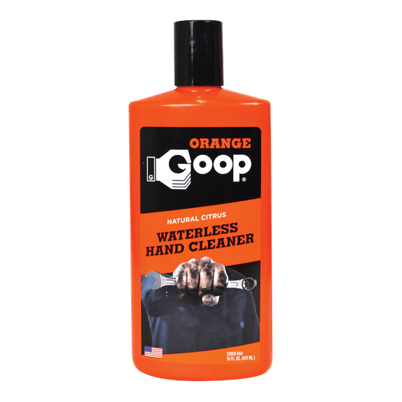 GOOP Orange Liquid Multi-Purpose Waterless Hand Cleaner - 16 oz Flip-Top Bottle