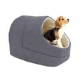 thumbnail image 1 of GOOPAWS Covered Cat & Dog Bed, Grey, 1 of 7