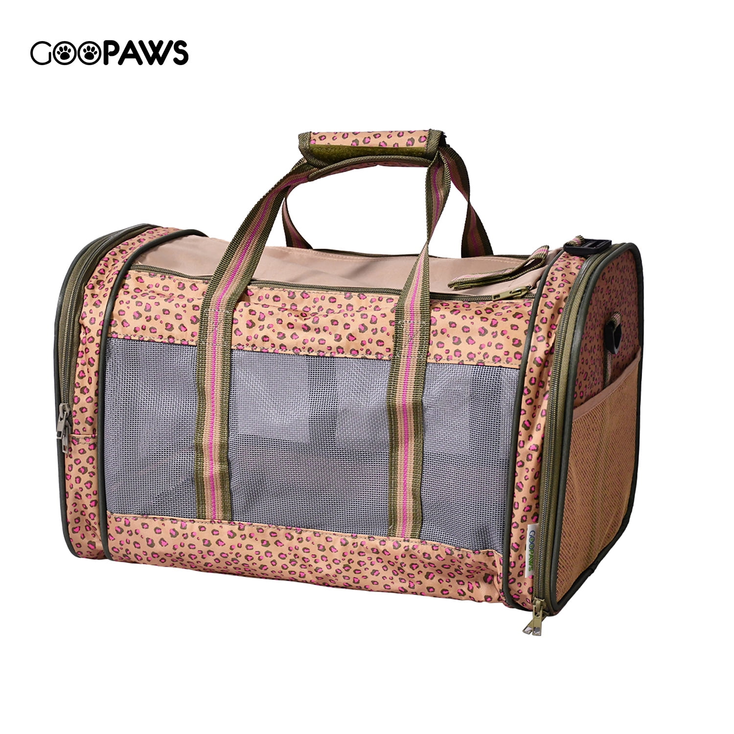GOOPAWS Soft-Sided Kennel Pet Carrier for Small Dogs, Cats, Puppy, Airline Approved Cat Carriers Dog Carrier Collapsible, Travel Handbag & Car Seat