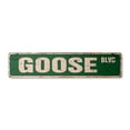 thumbnail image 1 of GOOSE Vintage Aluminum Street Sign bird animal canadian geese hunt rustic metal tin | Indoor/Outdoor |  18" Wide, 1 of 4