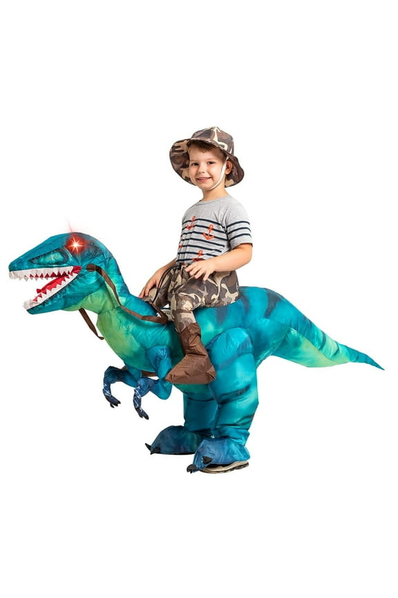 36 inch Inflatable Dinosaur Costume for Kids, Funny Halloween Costumes for Boys Girls Kids Inflatable Costume, Blow Up Dinosaur Costume for Halloween Party Cosplay