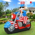 thumbnail image 1 of GOOSH Fourth of July Decoration 5.9FT Uncle Sam Inflatable with LED Lights, Patriotic Decorations Independence Day Inflatable, Outdoor 4th of July Inflatable Uncle Sam Blow Up for Party Garden, 1 of 7