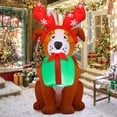 thumbnail image 1 of GOOSH 5 FT Christmas Inflatables Dog Puppy with Gift Box, Inflatable Dog Christmas Decorations Blow Up Dog,  Xmas Decorations Clearance with LED Lights for Christmas Holiday Party Yard Garden Decor, 1 of 7