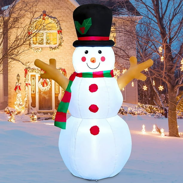 GOOSH 5 FT Inflatable Snowman Christmas Outdoor Decoration Blow Up