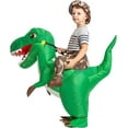 thumbnail image 1 of GOOSH 55 inch Halloween Costumes Inflatable Dinosaur Costume for Kids, Funny Toddler Dinosaur Costume for Boys Girls, Blow Up Dinosaur Costume Teen Size for Halloween Party Cosplay, 1 of 13