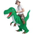 thumbnail image 1 of GOOSH 63 Inch Inflatable Dinosaur Costume Blow Up Dinosaur Costume Adult Size, Funny Dinosaur Halloween Costumes Men Women Unisex Dino Blow Up Costumes for Halloween Party Cosplay, 1 of 7