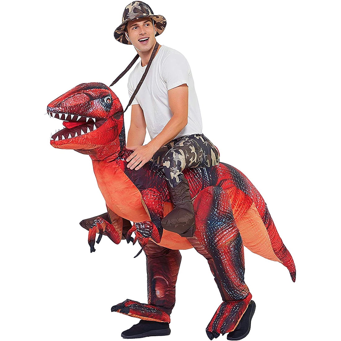 GOOSH 72 inch Adult Inflatable Dinosaur Costume, Blow Up Dinosaur